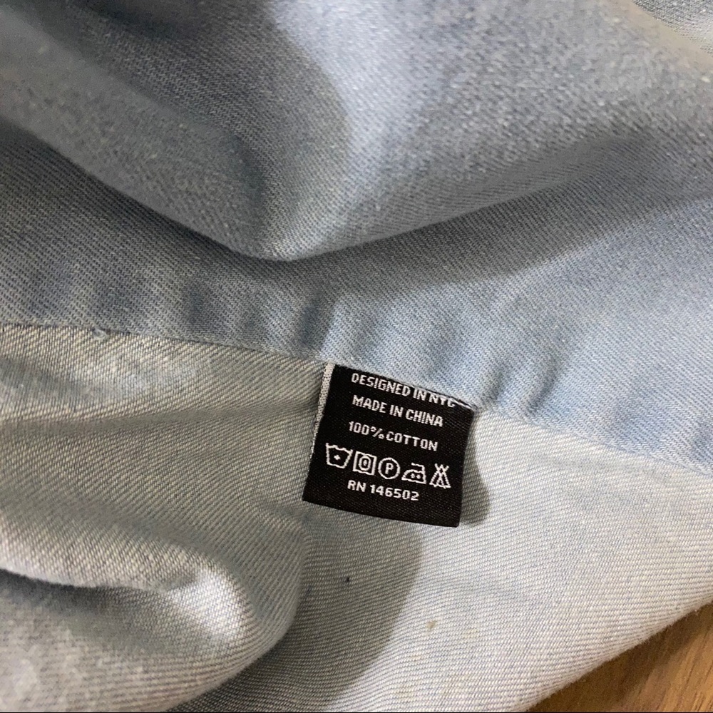 Courtshop Denim Ruffle Top - Picture 6 of 7